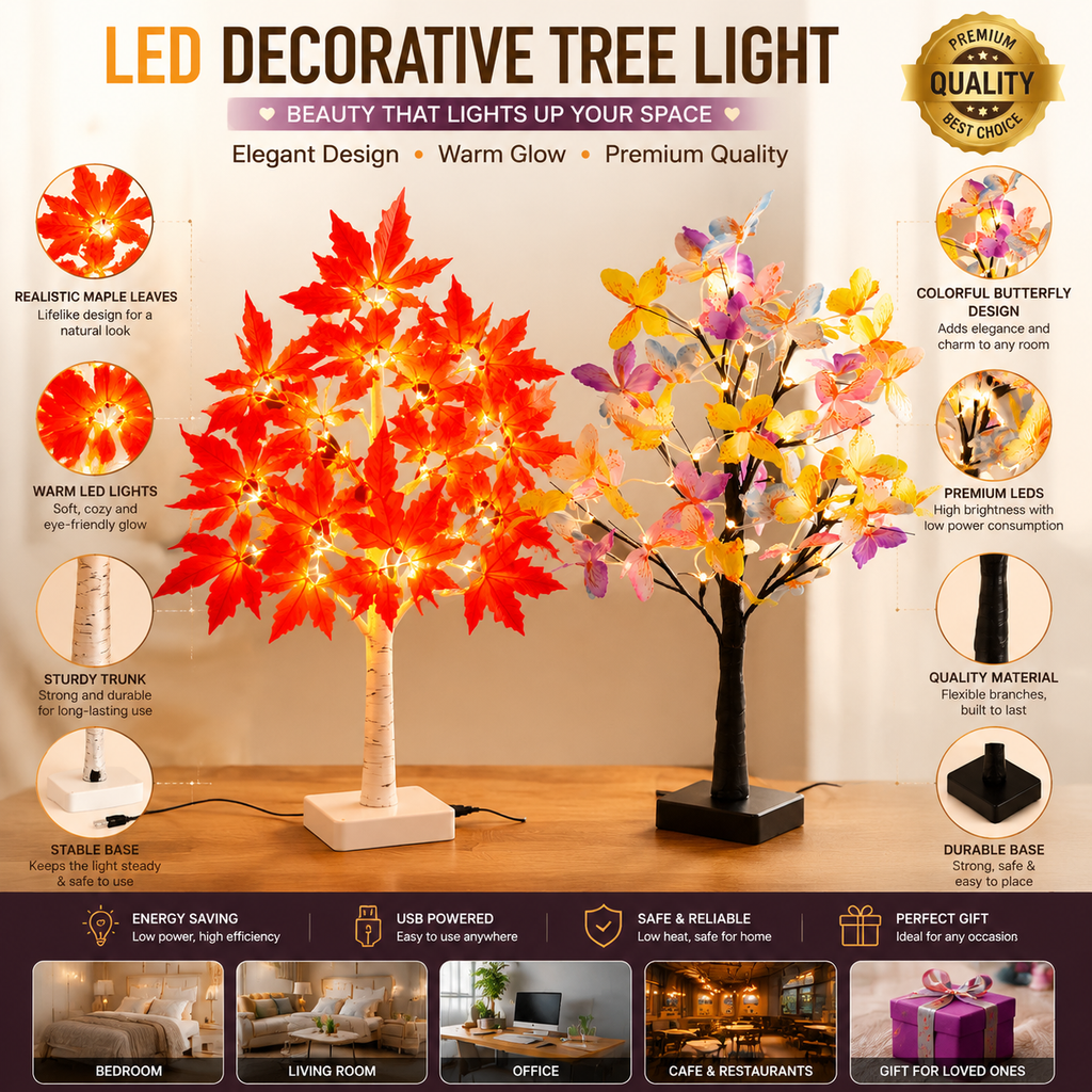 LED Maple Tree Night Light