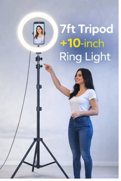 10 Inch Ring Light with 7ft Tripod Stand - high quality replacement