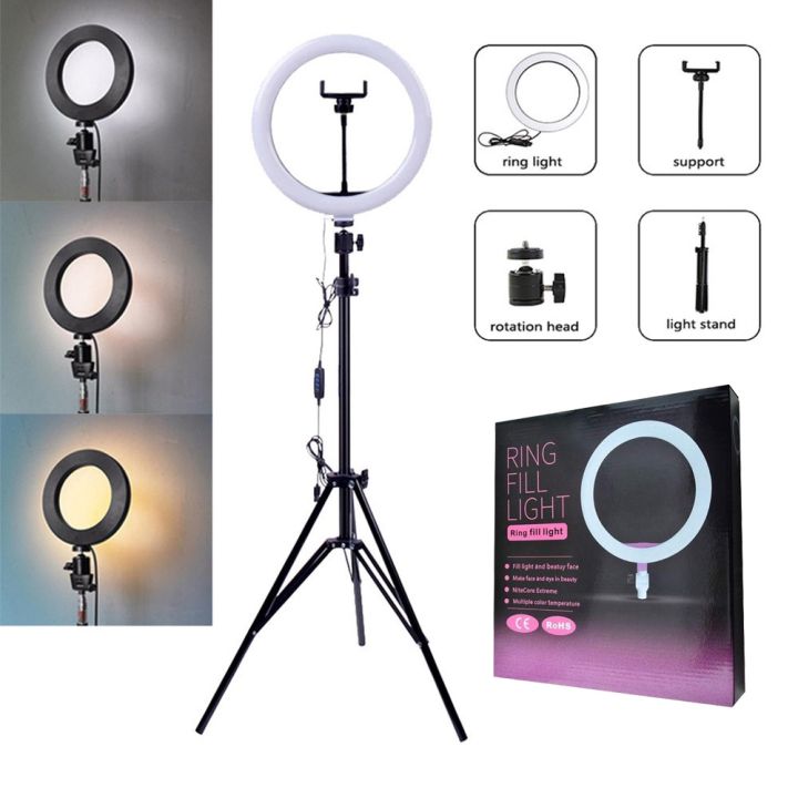 13 Inch Ring Light Photo Studio Tripod - image 2