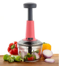 Push 'N' Chop 2-in-1 Manual Vegetable Chopper & Blender (700ml)