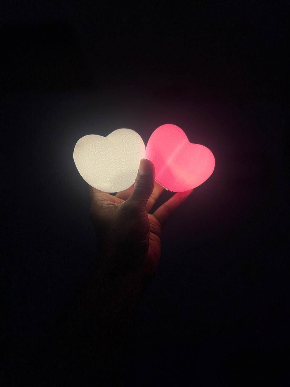 Heart Shape LED Night Lamp – Cute & Romantic Light