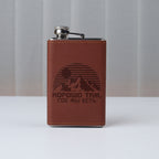 Premium Leather-Wrapped Stainless Steel Pocket Flask | Luxury Travel & Gift Edition