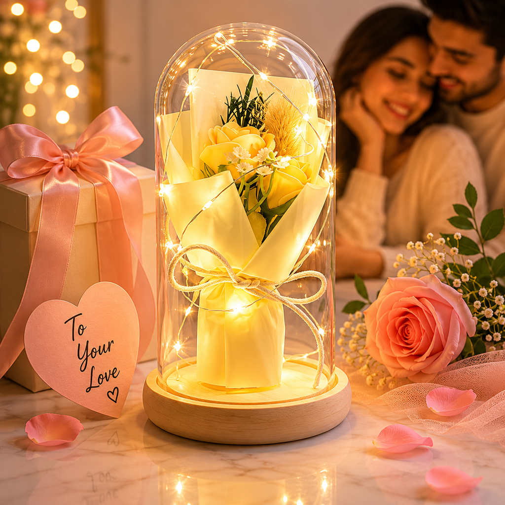 Luxury Artificial Rose with LED LightsLuxury Artificial Rose with LED Lights