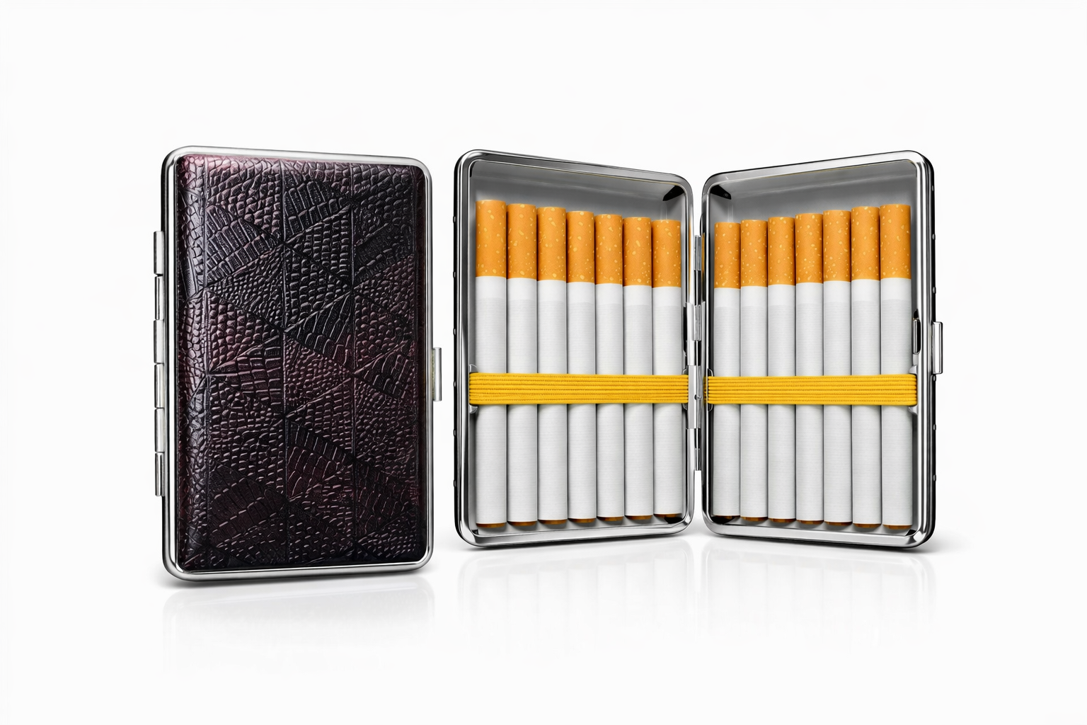 Luxury Leather Cigarette Case