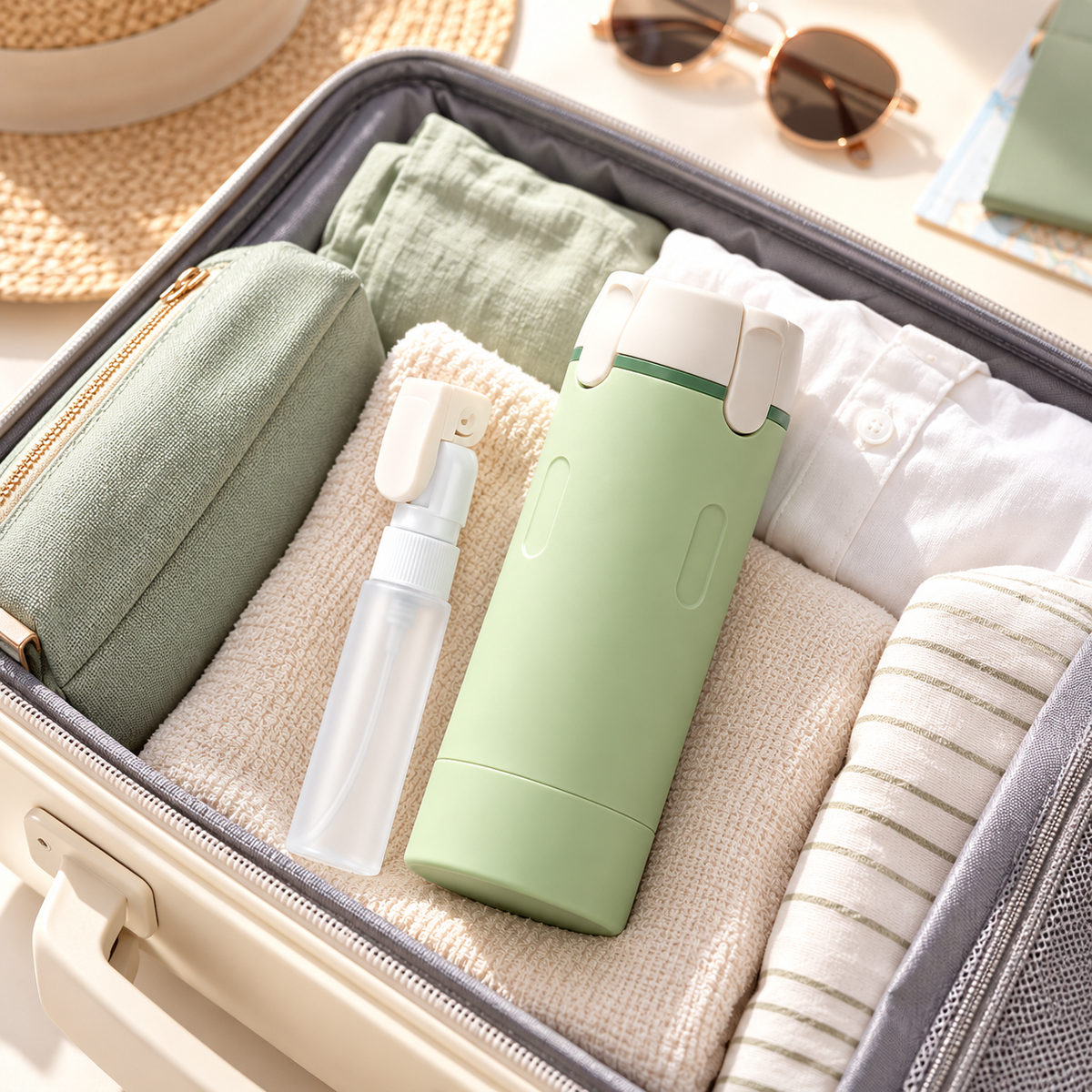 4-in-1 Refillable Travel Toiletry Dispenser – 4×30ml