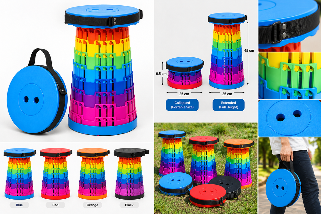 Foldable Telescopic Stool