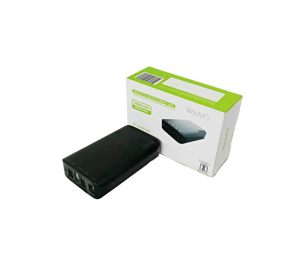 WeAKY DRU-8000 Mini UPS 8000mAh – রাউটার ও ONU পাওয়ার ব্যাকআপ