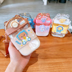 Kids Cartoon Transparent Water Bottle (SPACE Bear Design) – Premium Quality