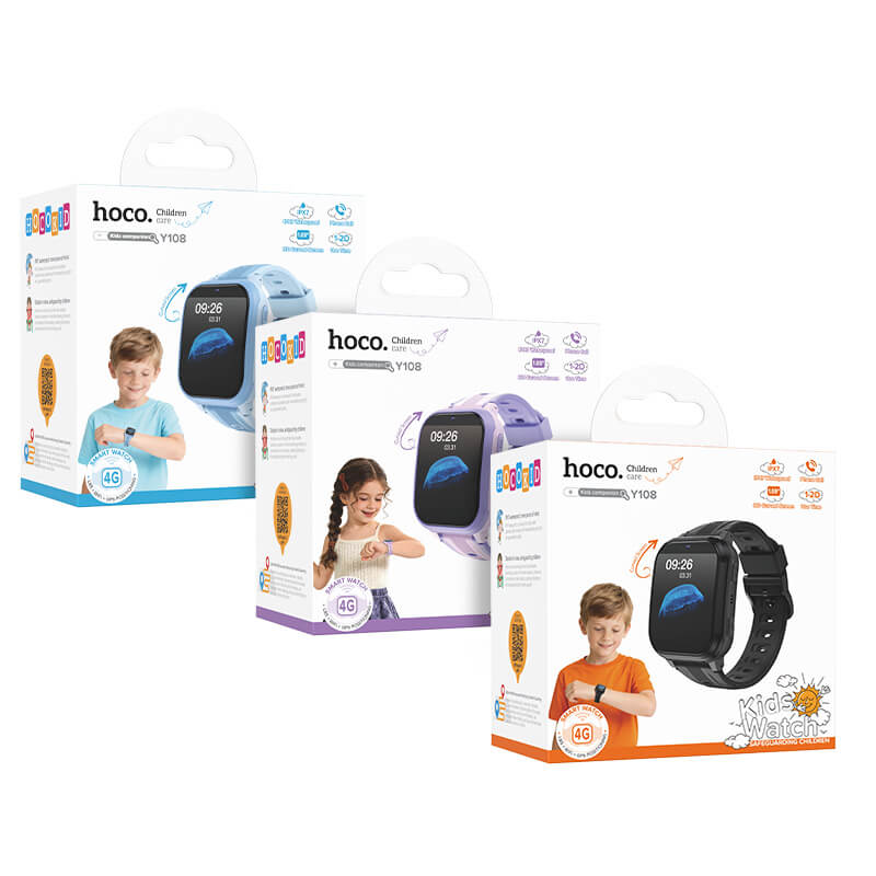 HOCO Y108 4G Kids Smart Watch with GPS & Video Calling