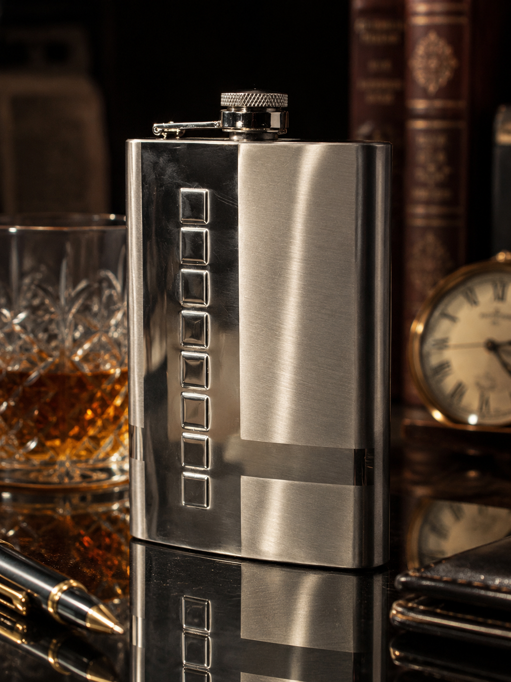 Vintage Stainless Steel Hip Flask – Premium Pocket Flask