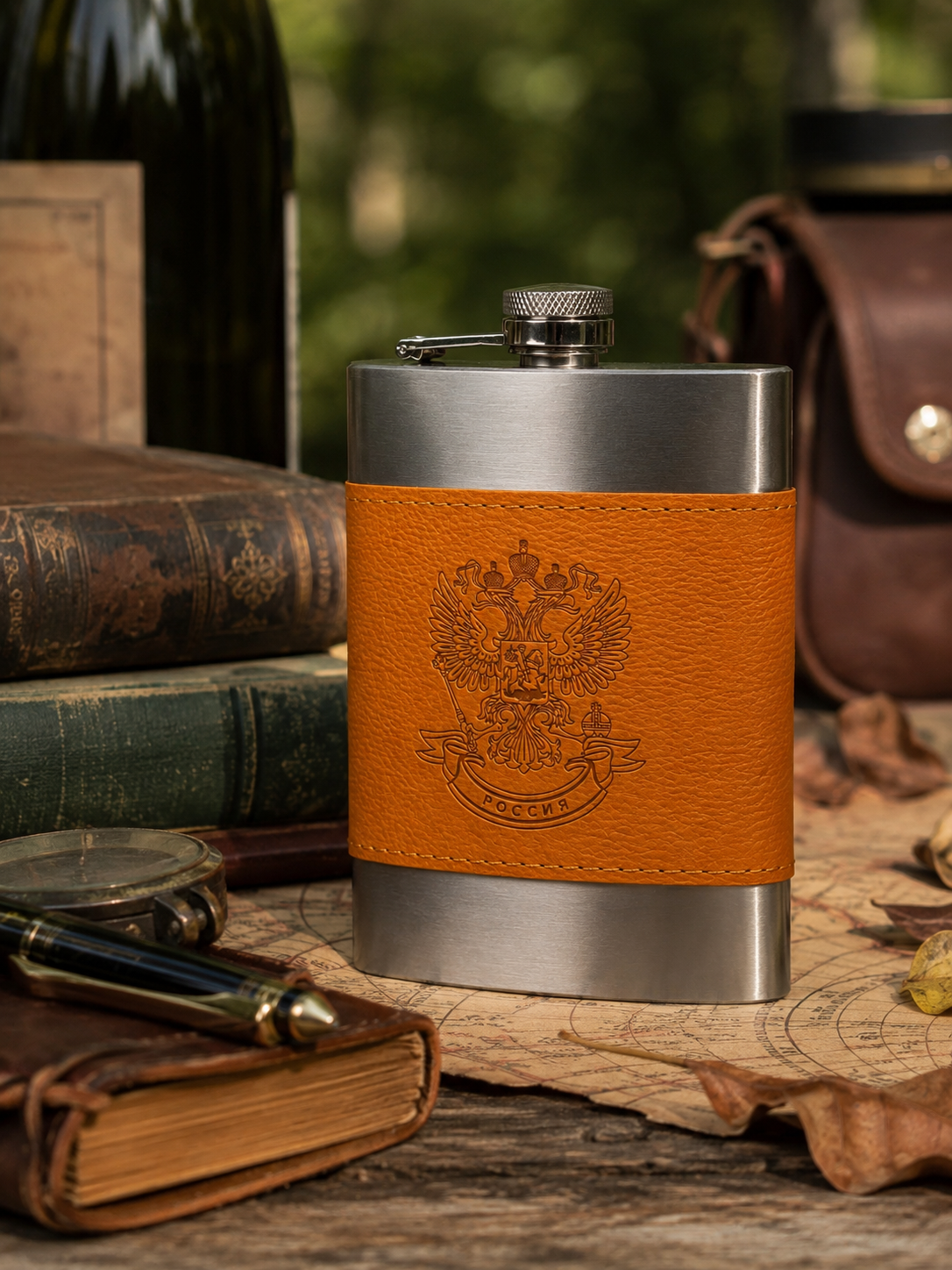 Vintage Stainless Steel Hip Flask – Premium Pocket Flask