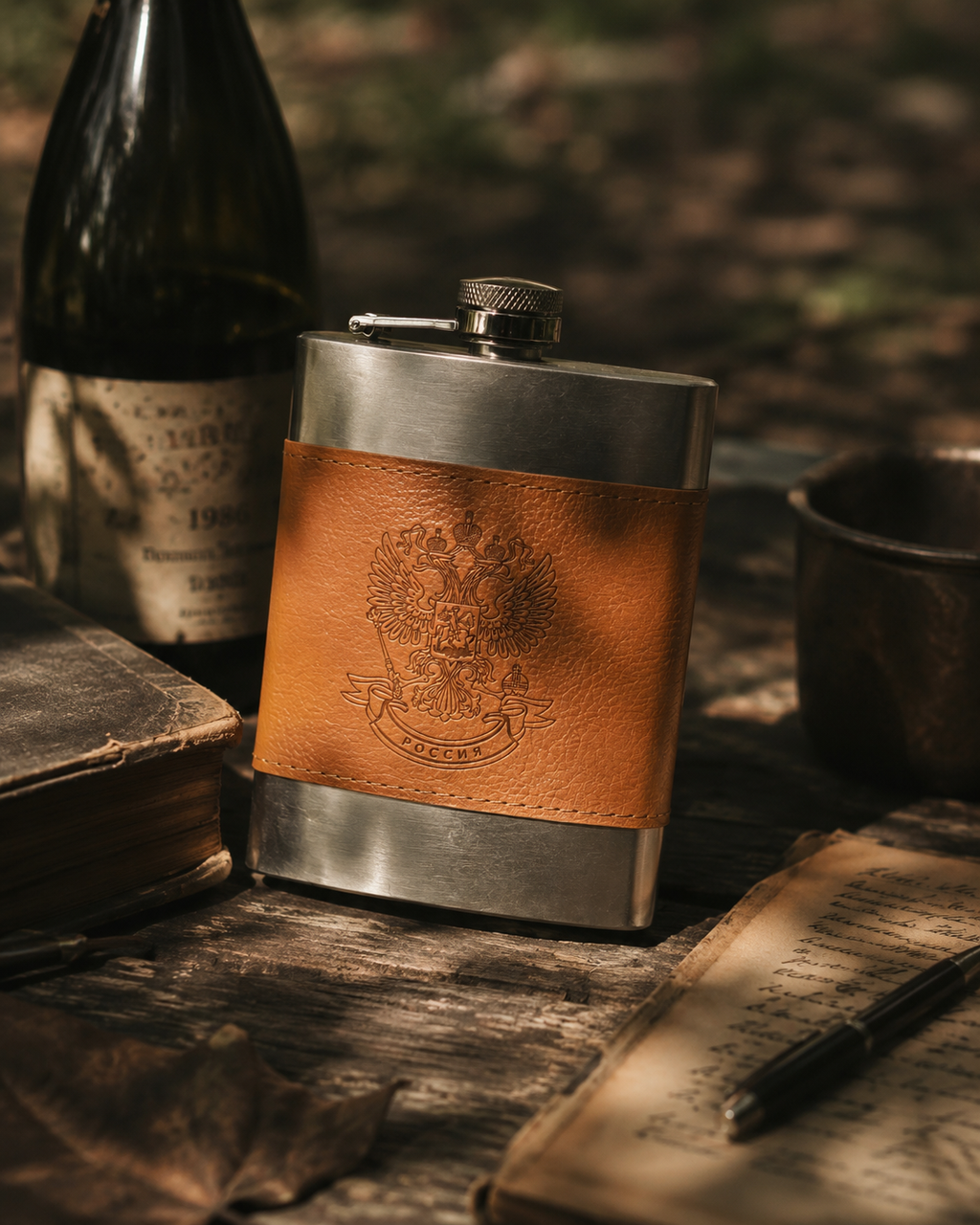 Vintage Stainless Steel Hip Flask – Premium Pocket Flask
