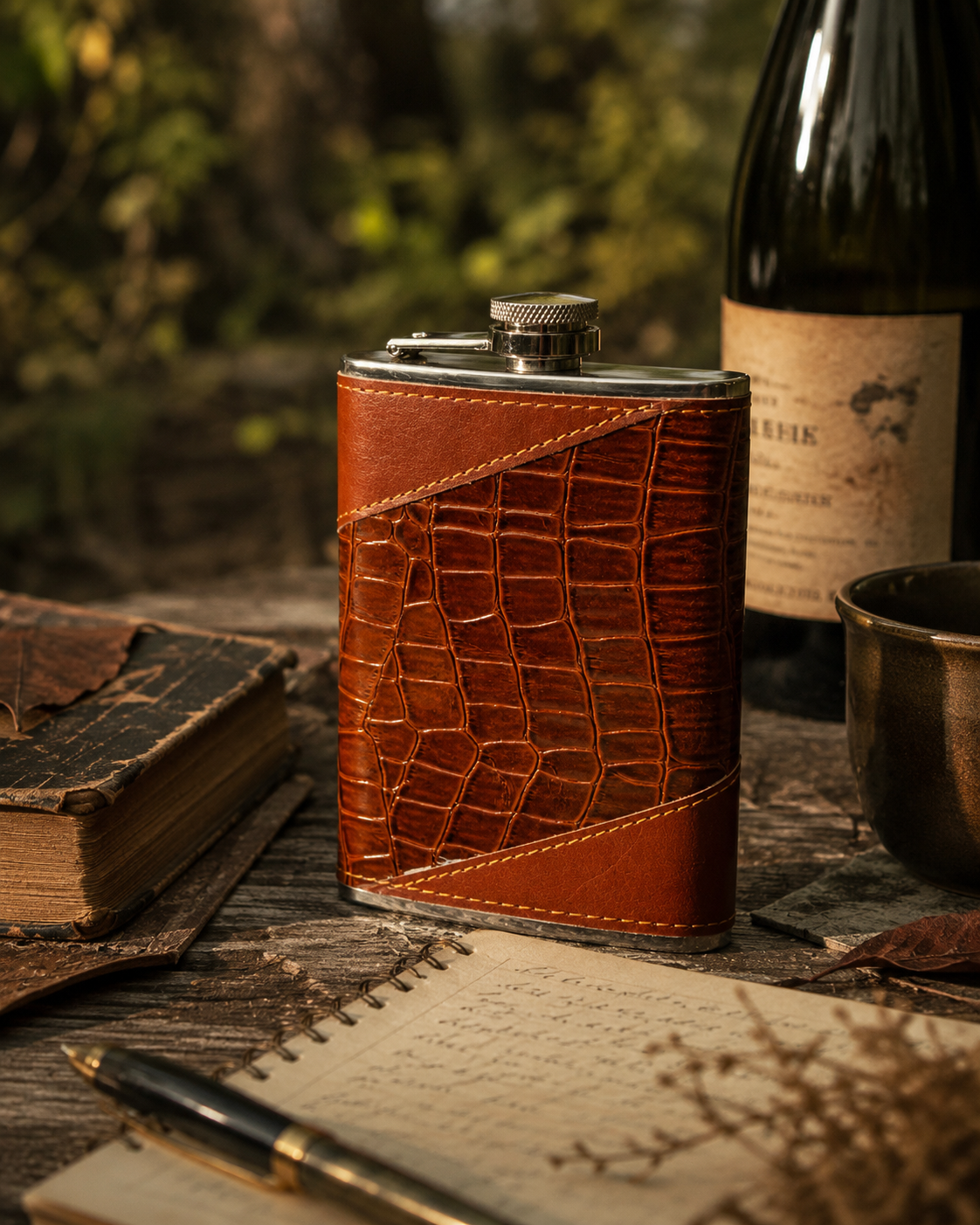 Vintage Stainless Steel Hip Flask – Premium Pocket Flask