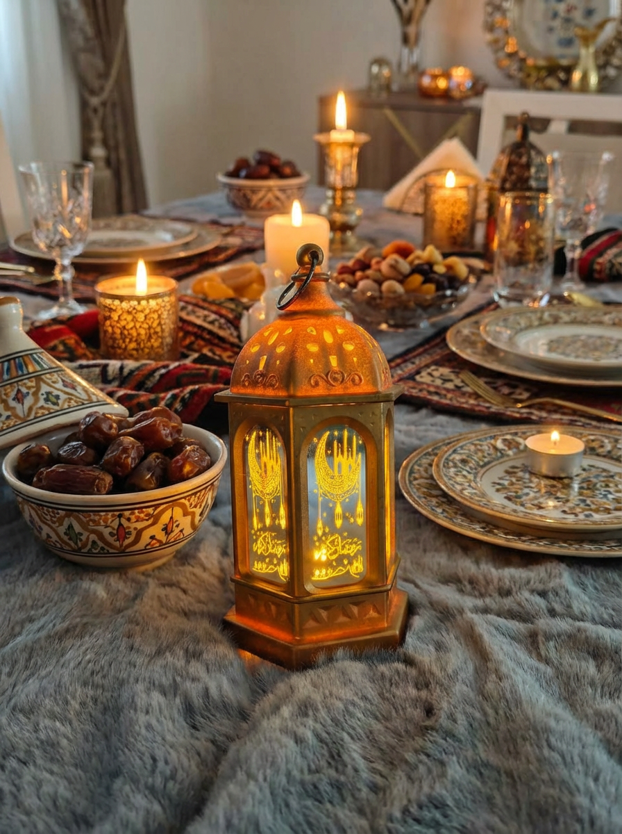 Premium Islamic LED Lantern for Ramadan & Eid | Home Decoration Light