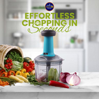 Push 'N' Chop 2-in-1 Manual Vegetable Chopper & Blender (700ml)