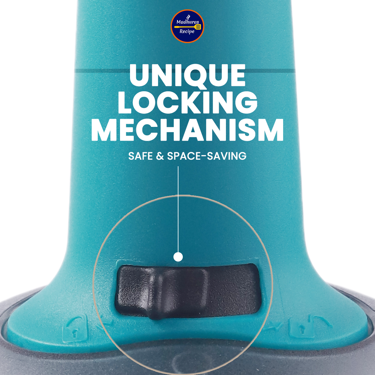Push 'N' Chop 2-in-1 Manual Vegetable Chopper & Blender (700ml)