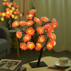 USB LED Flower Tree Lamp – Pink & White