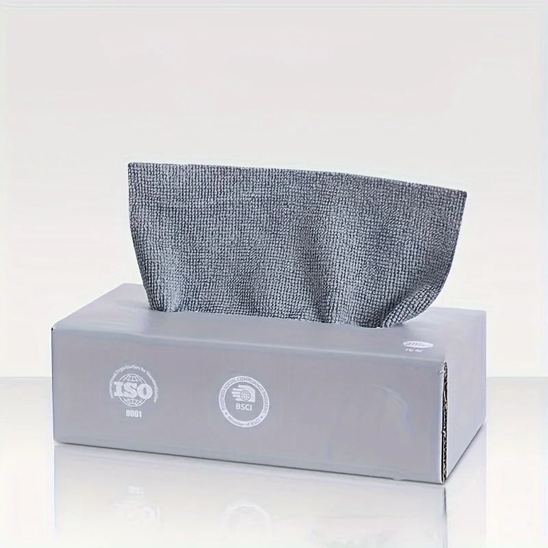 Reusable Microfiber Kitchen Cleaning Towel Tissue Box Set (20pec)