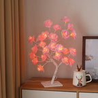 USB LED Flower Tree Lamp – Pink & White