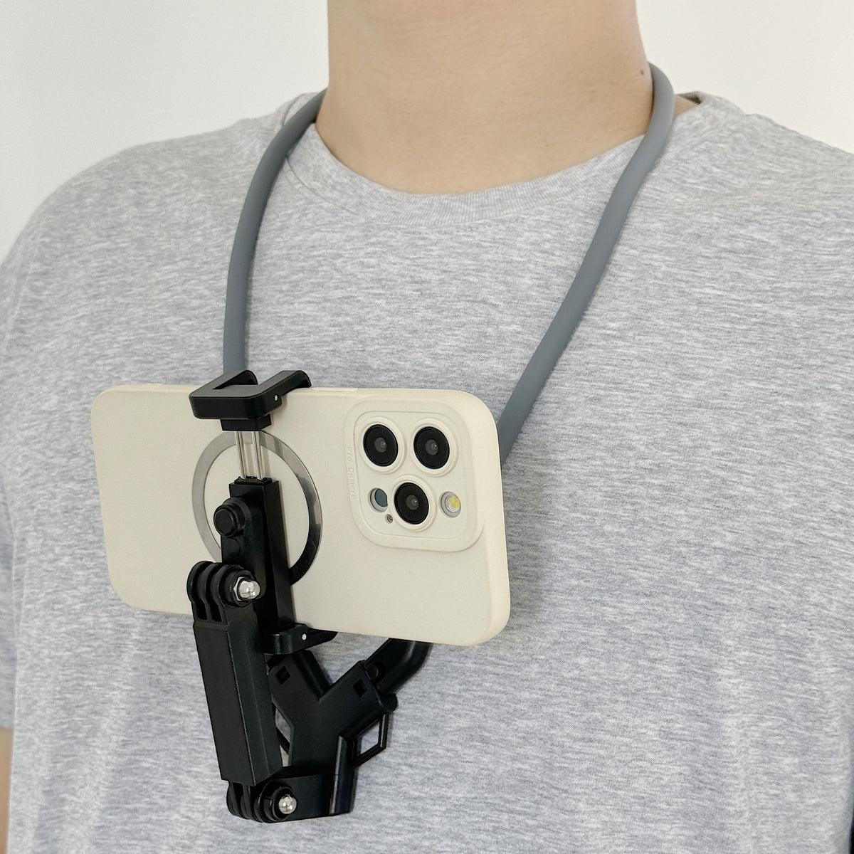 Flexible Neck Phone Holder – Hands-Free Mobile Mount for Video, Calls & Watching