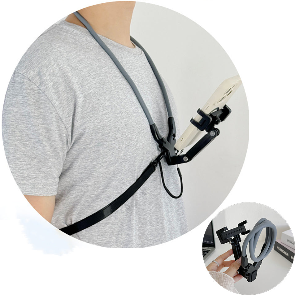 Flexible Neck Phone Holder – Hands-Free Mobile Mount for Video, Calls & Watching