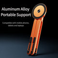 3-in-1 Mobile, Tablet & Laptop Stand — 360° Rotating Foldable Aluminum