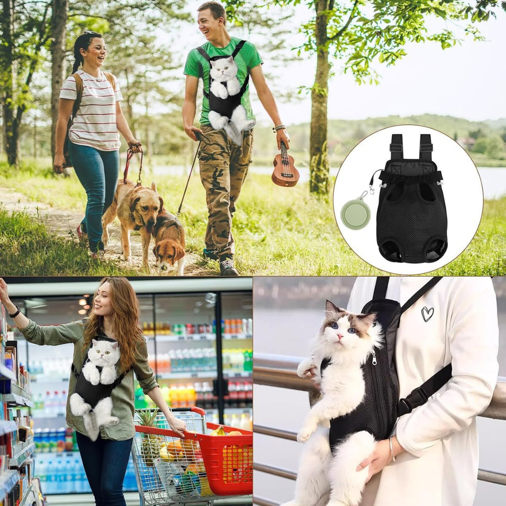 Premium Cat Carrier Backpack | Breathable Pet Carrier Bag for Travel