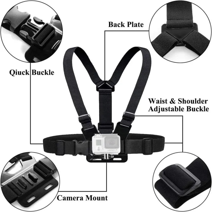 Chest Strap Mount Belt for GoPro / Yi 4K Action Camera - image 2