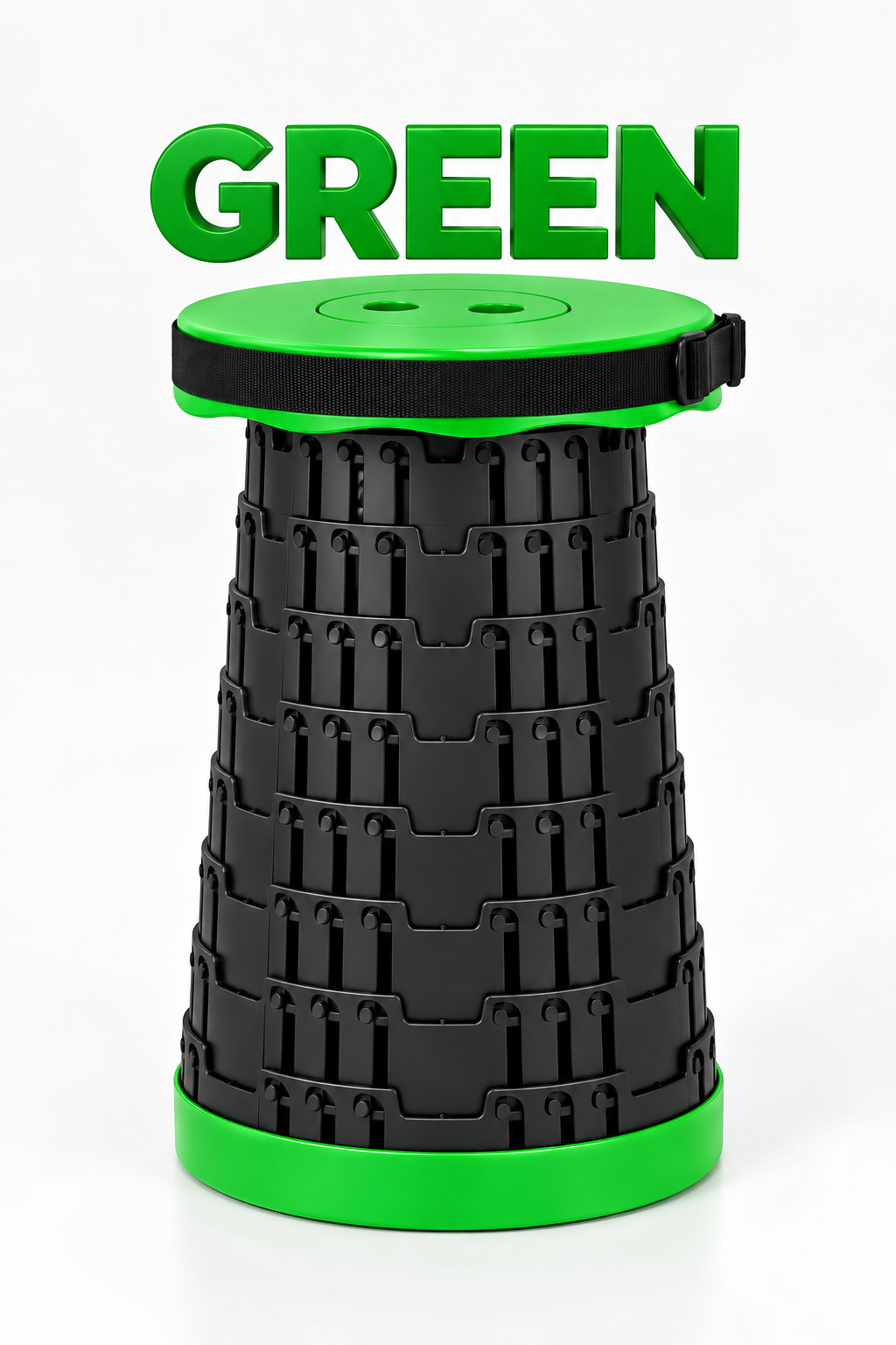 Green folding telescopic stool
