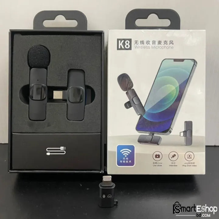 K8 Type-C Wireless Lavalier Microphone - image 1