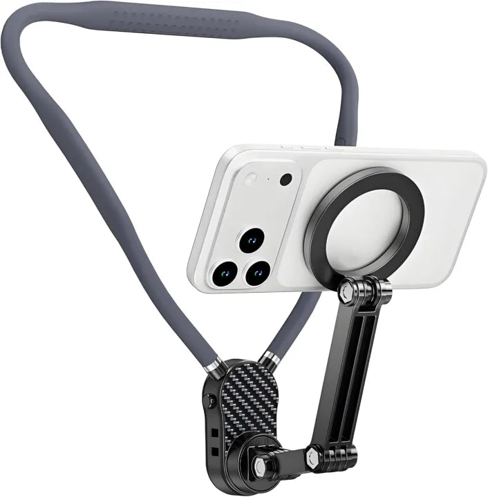 Magnetic Neck Phone Holder with Anti-Shake Chest Strap - image 1