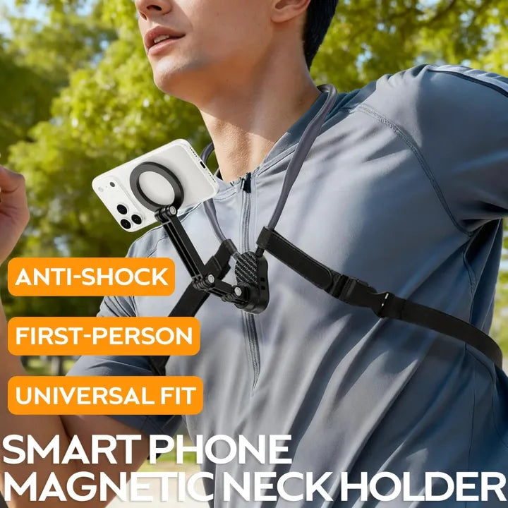 Magnetic Neck Phone Holder with Anti-Shake Chest Strap - image 2