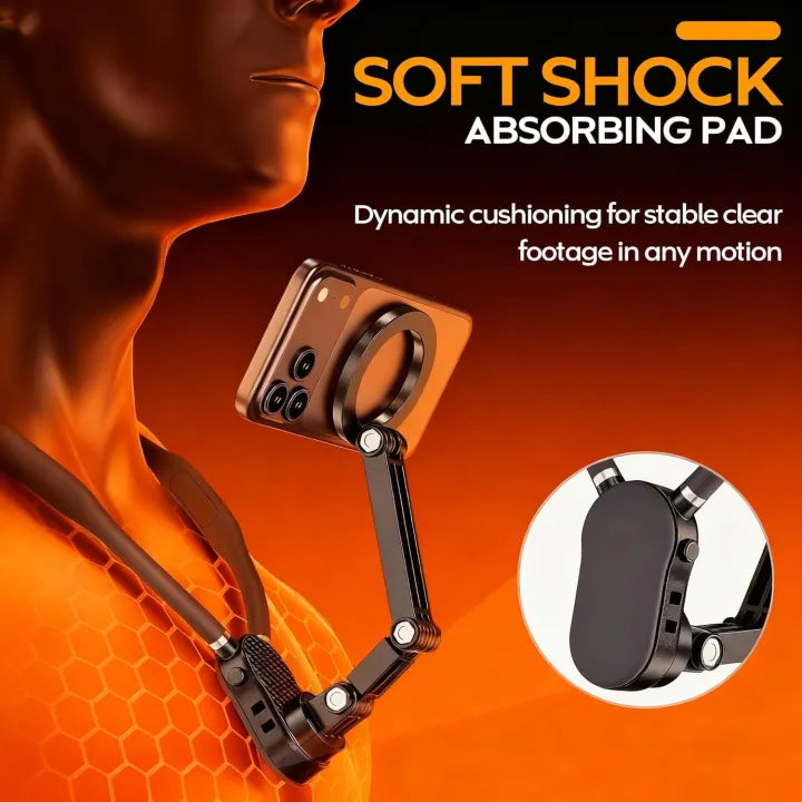 Magnetic Neck Phone Holder with Anti-Shake Chest Strap - image 3