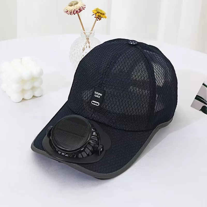 Solar Powered Fan Cap