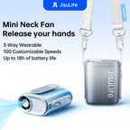 Jisulife Wearable Turbo Air Cooling Fan - Rechargeable Hands-Free Waist Fan