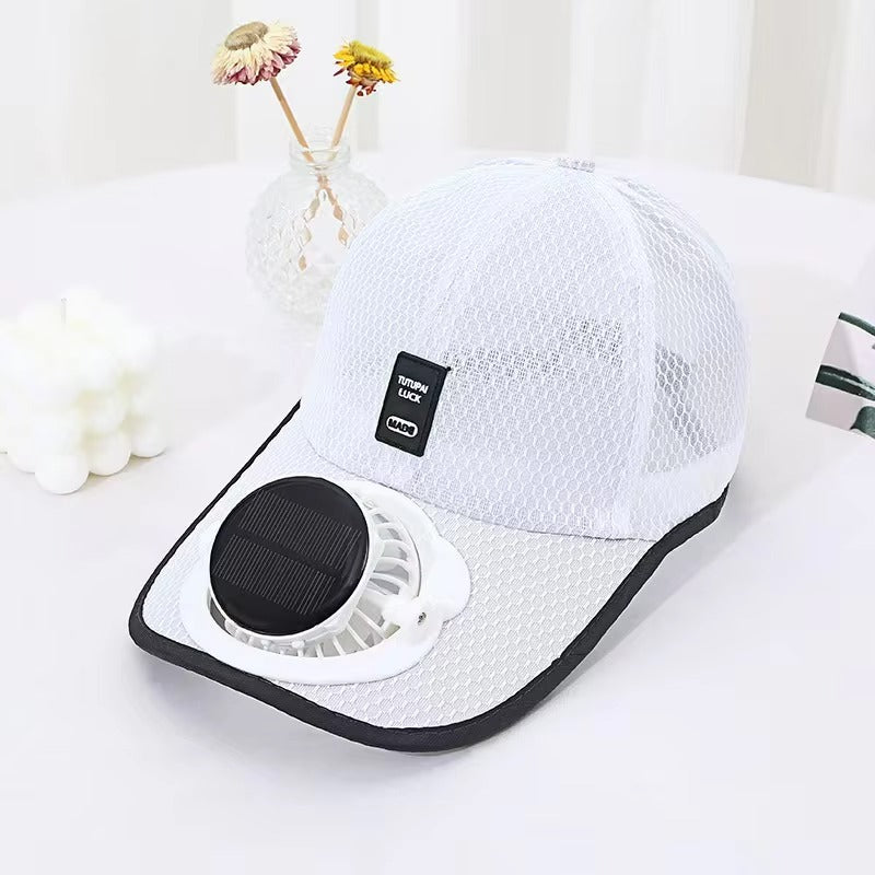 Solar Powered Fan Cap