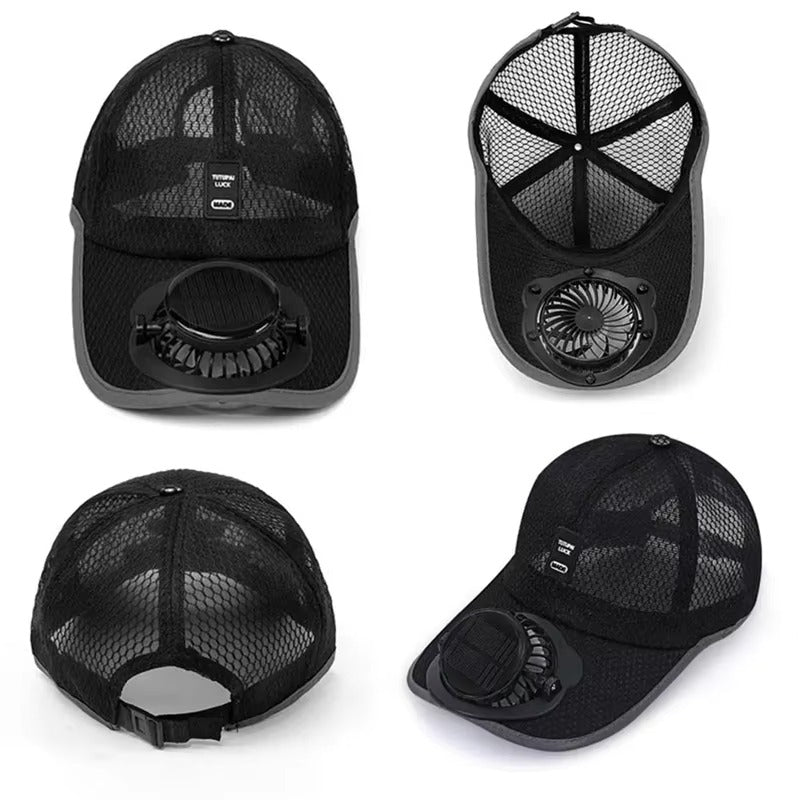 Solar Powered Fan Cap