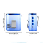 Portable Rechargeable Waist Clip Cooling Fan with Digital Display