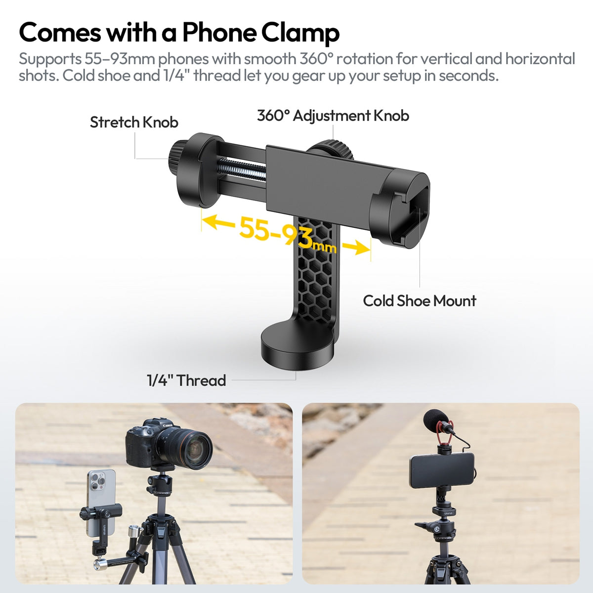 Phone Clamp with Cold Shoe - image 2