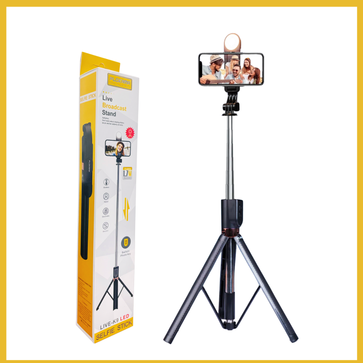 Plokama K9 5.7ft LED Selfie Stick Tripod - image 3
