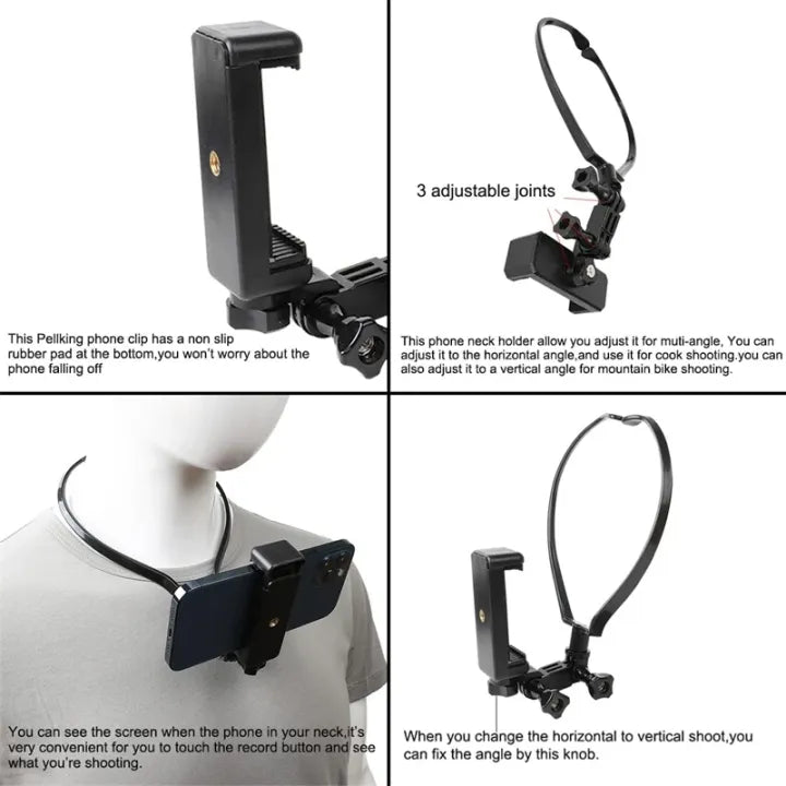 POV Vlog Smartphone Selfie Neck Holder - image 3