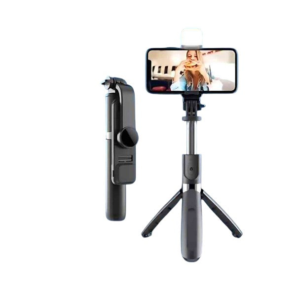 Q07 100cm Selfie Stick Tripod with LED Fill Light - image 2
