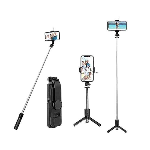 Q07 100cm Selfie Stick Tripod with LED Fill Light - image 3