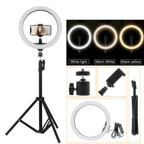 12 Inch Ring Light with Tripod for Smartphone