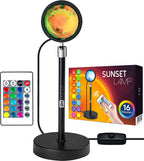 Sunset projection lamp with remote control and retail box